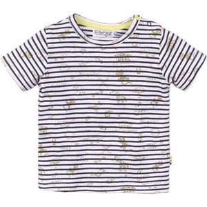 Dirkje T-shirt - Navy blauw + wit - maat 86