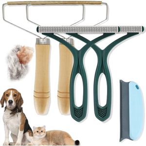 Pluisscheerapparaat 5 stuks - Draagbare Dierenhaarverwijderaar - Magische Poten Kattenhaarverwijderaar - Pluisborstel Sweater - Geweven Laag Tapijt