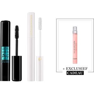 Lancôme 2-Step Wimper Routine Lash Primer | Mascara + Cadeau - Monsieur Big Waterproof Mascara Zwart & Cils Booster XL Mascara Primer + La Vie Est Belle Eau de Parfum 10ml Cadeau