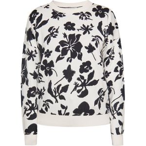 usha - Pullover - Met Bloemenmotief - Relaxed Fit