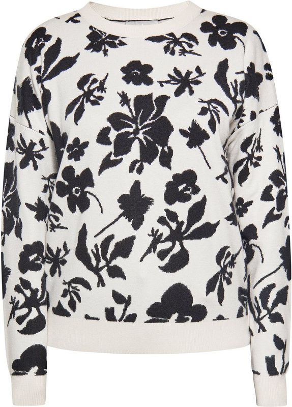 usha - Pullover - Met Bloemenmotief - Relaxed Fit