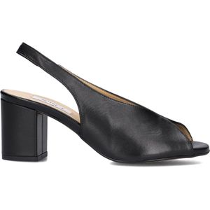 Notre-V - Sandalen - Zwart - Leatherlook en Leer