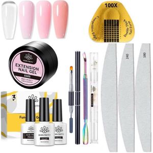 Born Pretty - Extension gel - Set - HEMA-vrij - Builder gel - Nagelgel - UV gel builder - Gel -Nagelverlenging - Buildergel - Builder gel gel nagels - UV gel - Gel nagels - Gelnagels