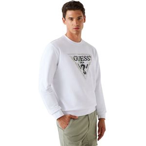 Guess - Triangle Sweatshirt - Beige - Oversized - Katoen