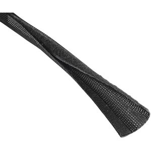 Hama Flexibele stoffen kabelslang, universeel, 20 - 40 mm, 1,8 m, zwart