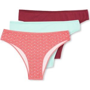 Dagi - Slip - Mintgroen - Framboos - Bordeaux - 3 Pack