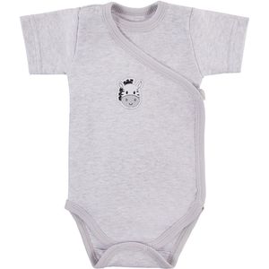 Eevi - Rompertje - Overslagromper - Grijs - Maat 68 - 4 t/m 6 maanden