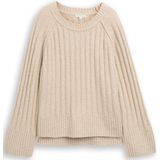 TOM TAILOR - Trui - Sand - Lange Mouw - Losse Pasvorm