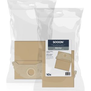 SQOON® - Karcher A2000 series & WD2 series o.a. A2004 - stofzuigerzakken - papier - 10 stuks