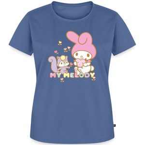 My Melody Plukt Hartbloemen Met Risu Premium T Shirt Dames
