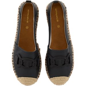 Tom Tailor Platte espadrilles met contrasterende stiksels