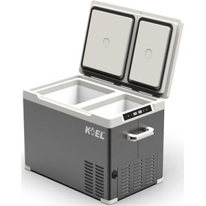 Koel Crate Dual 30 - Compressor Koelbox Elektrisch 12V en 230 Volt - Frigobox voor in de auto - Cool box - Tegelijk Koelen en Vriezen - 30 Liter