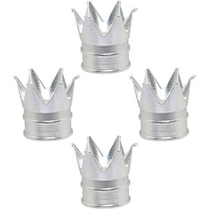 4 Stuks Universale Stofkappen voor Autobanden - Aluminium Tire Valve Stem Caps voor Auto, Fiets en Vrachtwagens