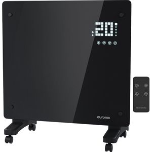 Auronic Elektrische Kachel - Convectorkachel 1000W - Zwart - Thermostaat - Afstandsbediening