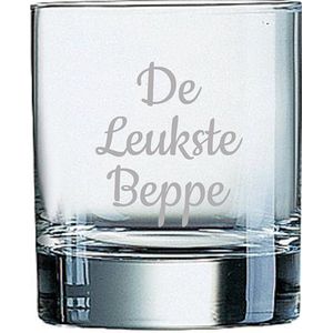 Gegraveerde Whiskeyglas 20cl De Leukste Beppe