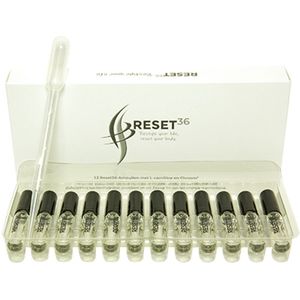 12 Ampullen met L-Carnitine en Chroom - Ondersteunt Vetverbranding en Gewichtsbeheersing - RESET36