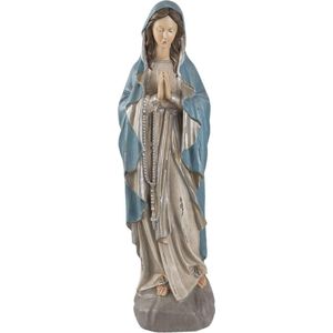 Clayre & Eef Beeld Maria 15x11x50 cm Grijs Polyresin Woonaccessoires