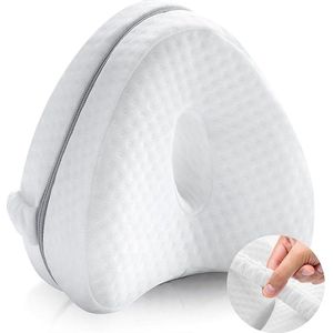 Orthopedisch Kniekussen voor Zijslapers - Kniekussen - Kniekussen voor in Bed - Beenkussen - Knie Kussen - Kniekussens - Zijslaapkussen - Artrose - Heupklachten - Houding correctie - Traagschuimkussens - Wit