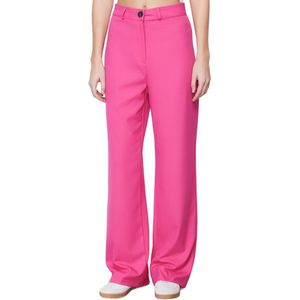 Trendyol Zwarte Wijde Broek Met Hoge Taille Van Geweven Stof Twoss23Pl00314