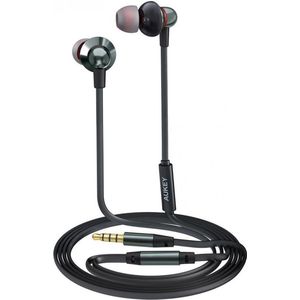 AUKEY In Ear hoofdtelefoon, Bedrade hoofdtelefoon Bas Stereo Oordopjes Headset met microfo