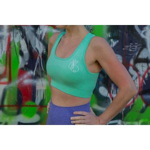 Sportsbra, sport bh, sport top Spring Leaf - S