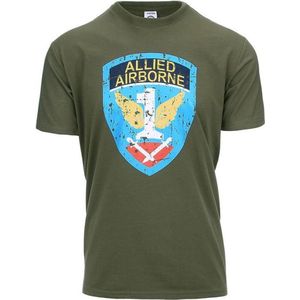 Fostex Garments - T-shirt Allied Airborne (kleur: Groen / maat: M)