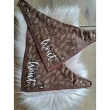 Jollein - Slab Bandana (Meadow - Chestnut) - Katoen - Slabbetjes Baby - 2 Stuks - 37 cm