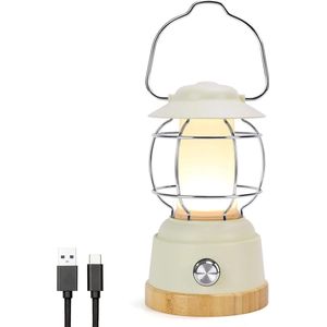 Camping Lamp USB C Oplaadbaar - Buitenlamp Traploos Dimbaar - Tafellamp 20-800LM