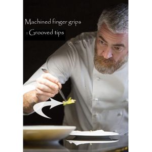 Gebogen roestvrijstalen pincet - Voor het oppakken van visgraten - 14cm - Zilver