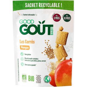 Good Goût Biologische Mango Squares van 8 Maanden 50 g