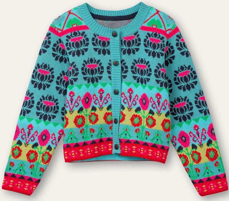 Oilily - Vivid cardigan - Blauw - 74/12m