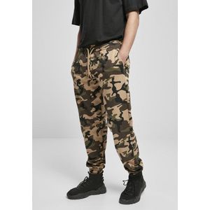 Urban Classics - Basic Camo 2.0 woodcamo Heren joggingbroek - XXS - Groen