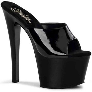 Pleaser - SKY-301 Muiltjes - Paaldans schoenen - 42 Shoes - Zwart