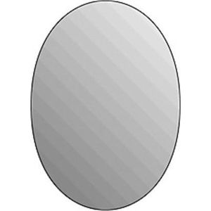 Plieger Fitline 3mm ovale spiegel 38x27cm zilver