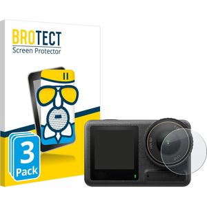 BROTECT - Screenprotector voor DJI Osmo Action 4 (Lens) - Folie Beschermfolie Beschermglas matte 3 Stuks