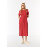 comma - Jurk - Lange Losvallende Jurk - Ronde Halslijn