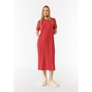 comma - Jurk - Lange Losvallende Jurk - Ronde Halslijn