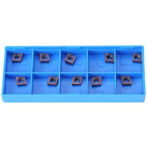 10PCS CNC Carbide Tips Inserts CCMT060204 VP15TF Cutter Blade for Turning, Lathe Tool Holder