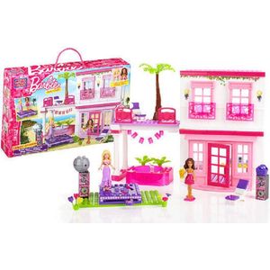 Mega Bloks Barbie Beach House - roze - 129 stuks - Barbie - Strandhuis
