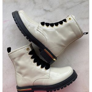Lunella meisjesbootie wit laké leer maat 32