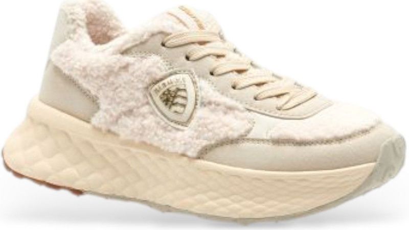 Blauer - Lynn 02 - Sportschoenen - Beige - Veters - Casual