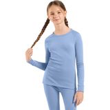 Odlo - Active Warm - Basislaagtop - Blauw - Lange Mouwen - 12 Jaar