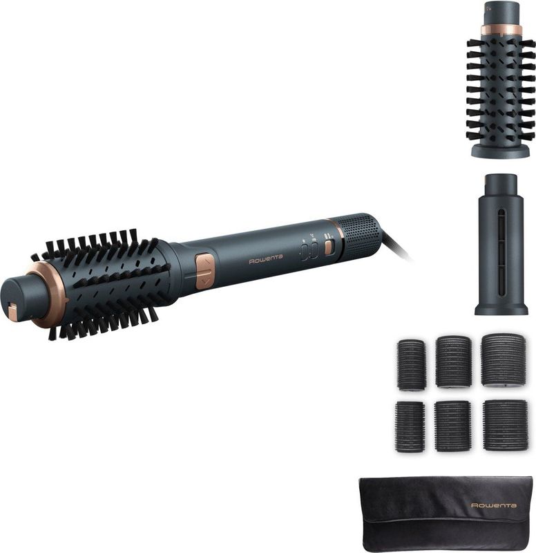 Rowenta Air Rotate UB9920E0 – Föhnborstel – Roterend - 2 natuurlijke borstels – 8 stylingcombinaties – Krachtige motor – Geschikt voor half lang tot lang haar