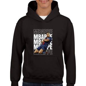 Mbappe - kylian - PSG - Hoodie - Zwart text wit - Maat XL - Hoodie met witte tekst - Grappige teksten - Cadeau - hoodie cadeau - Mbappe - 10 - kylian - PSG - voetbal