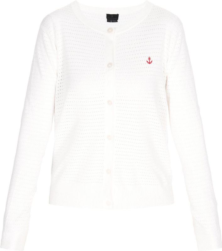 DreiMaster - Klassik - Gebreid Vest - Rood/Wit