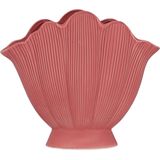 Blokker Vaas Schelp - 22,5x20cm - Roze