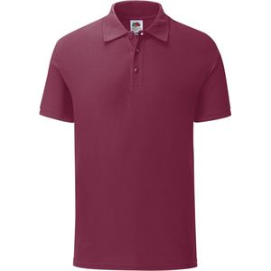 Fruit Of The Loom Heren Tailored Poly / Cotton Piqu poloshirt (Bordeaux)