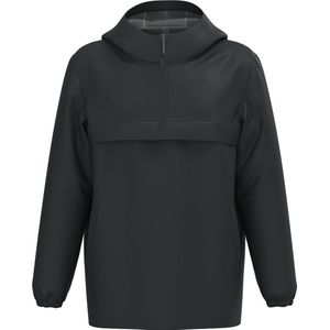 Native Spirit Ecologische waterdichte uniseks windbreaker met kwartrits NS616 - Black - L