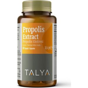 Talya Propolis 60 Vegan Capsules 1500mg  (Voedingssupplement met Propolis Extract)
