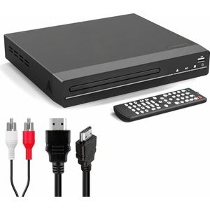 Thuys – DVD Speler Met HDMI – Externe – Blu Ray Spelers – 30cm x 25cm x 8cm – Zwart